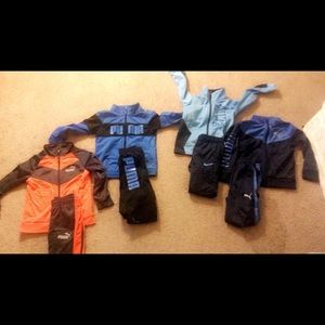 Nike and puma athletic set
